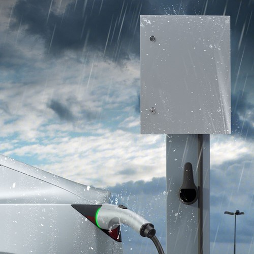 Steel charger enclosure - ev,